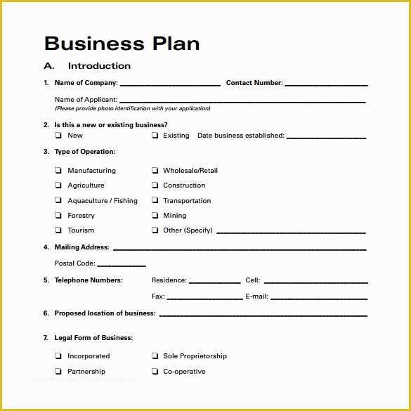 Free Business Plan Template Word Of 30 Sample Business Plans and Templates