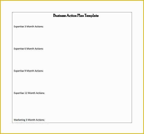 Free Business Plan Template Word Of Business Action Plan Template 5 Download Free Documents