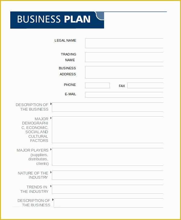 Free Business Plan Template Word Of Business Plan Template In Word 10 Free Sample Example