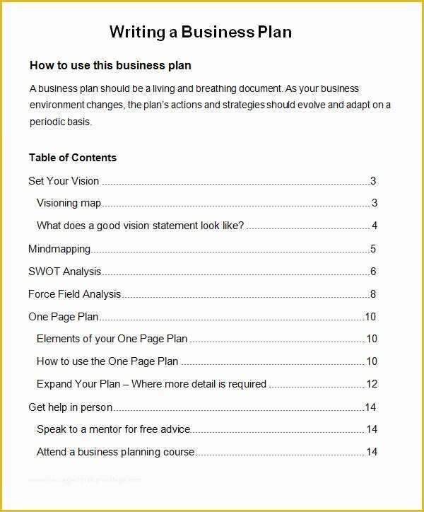 Free Business Plan Template Word Of Bussines Plan Template 17 Download Free Documents In