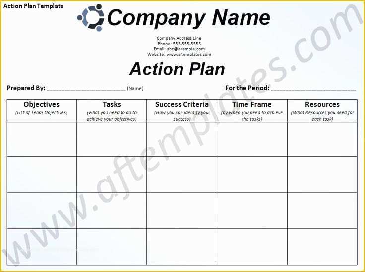 Free Business Plan Template Word Of Free Business Action Plan Template