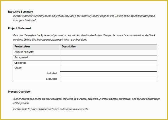 Free Business Process Template Word Of Business Report Template Word 2010 Current State Process