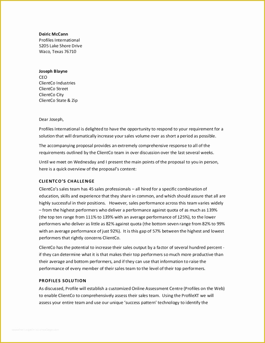 Free Business Proposal Template Of 2019 Business Proposal Letter Fillable Printable Pdf