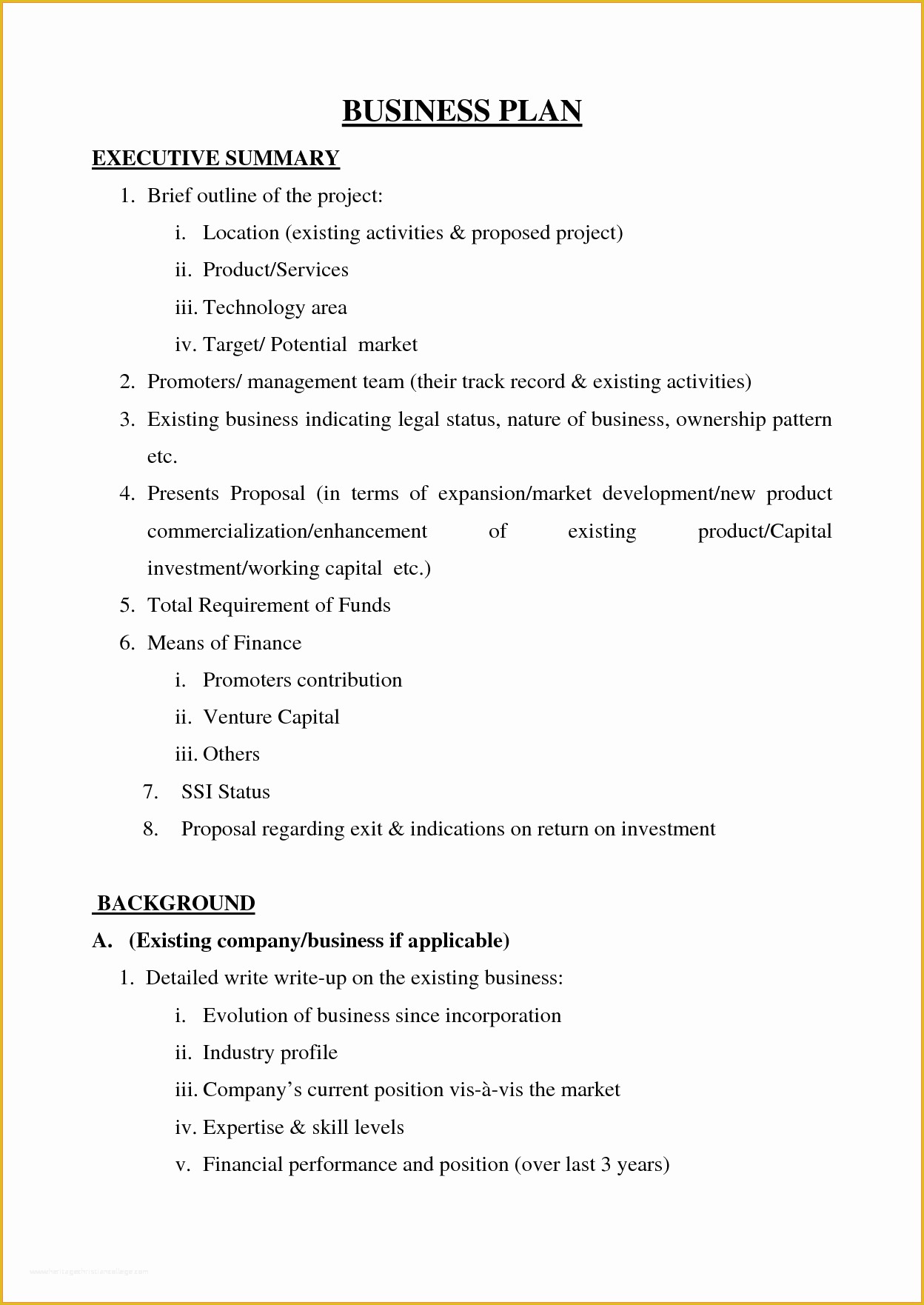 Free Business Proposal Template Of 5 Sample Of Business Plan Proposal Pdf