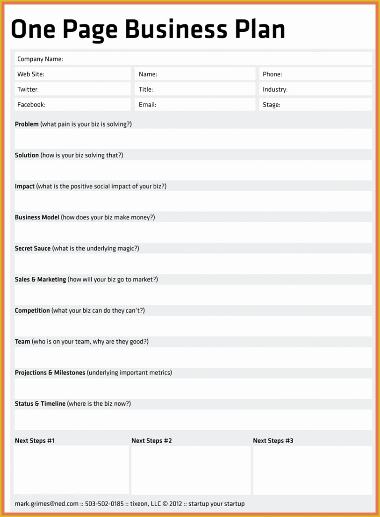 Free Business Proposal Template Of Simple Business Plan Template