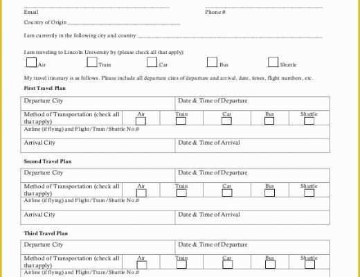 Free Business Travel Itinerary Template Of Printable Travel Itinerary Template 6 Free Word Pdf