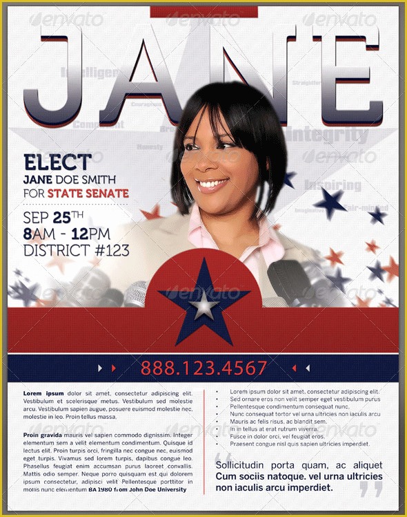 Free Campaign Flyer Template Of 8 Best Of Vote Flyer Template Political Election