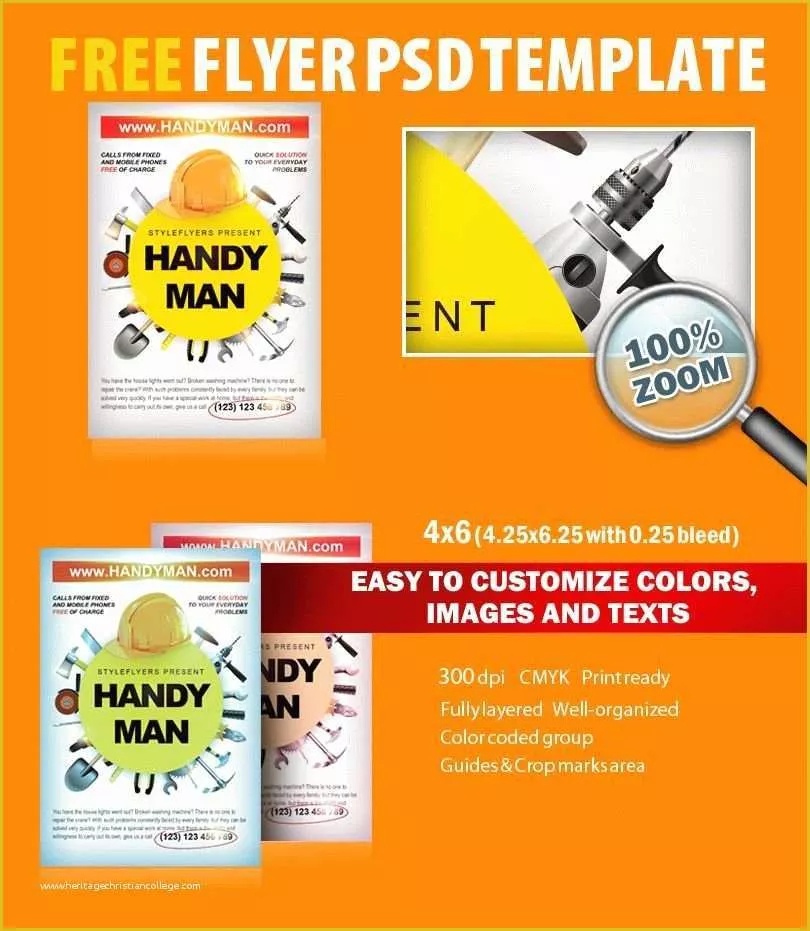 Free Campaign Flyer Template Of Handyman Psd Flyer Template Free Download 8079 Styleflyers