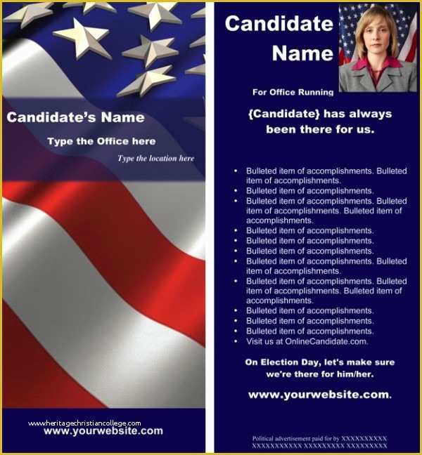 Free Campaign Flyer Template Of Line Candidate now Fering Political Brochure Templates