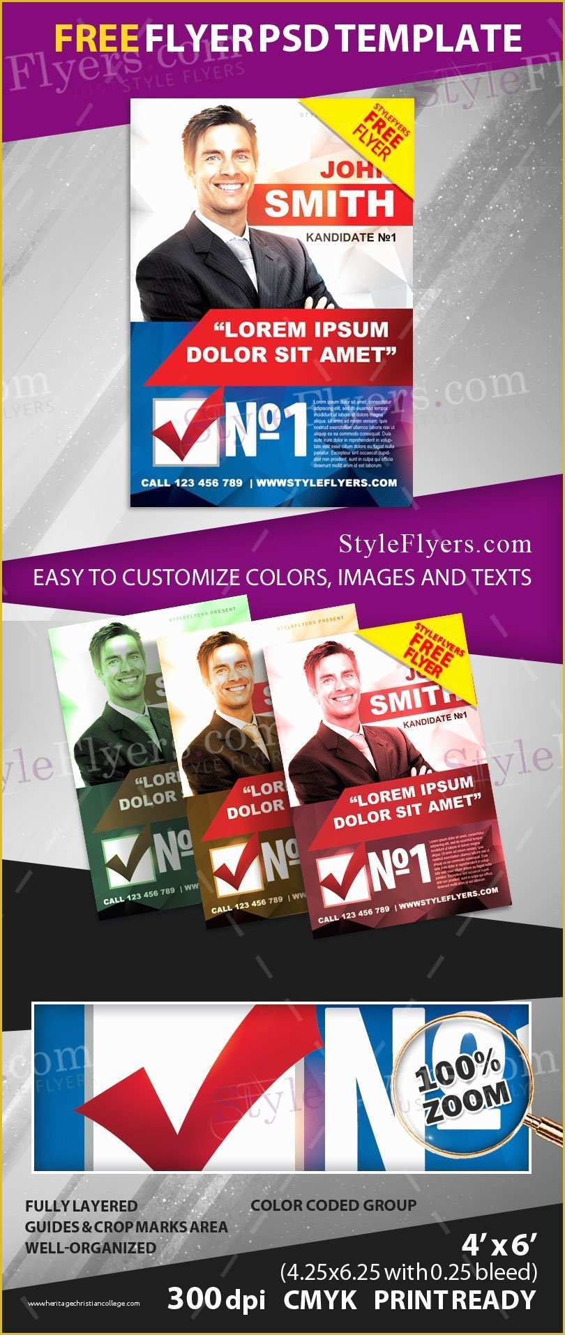 Free Campaign Flyer Template Of Political Campaign Free Psd Flyer Template Free Download