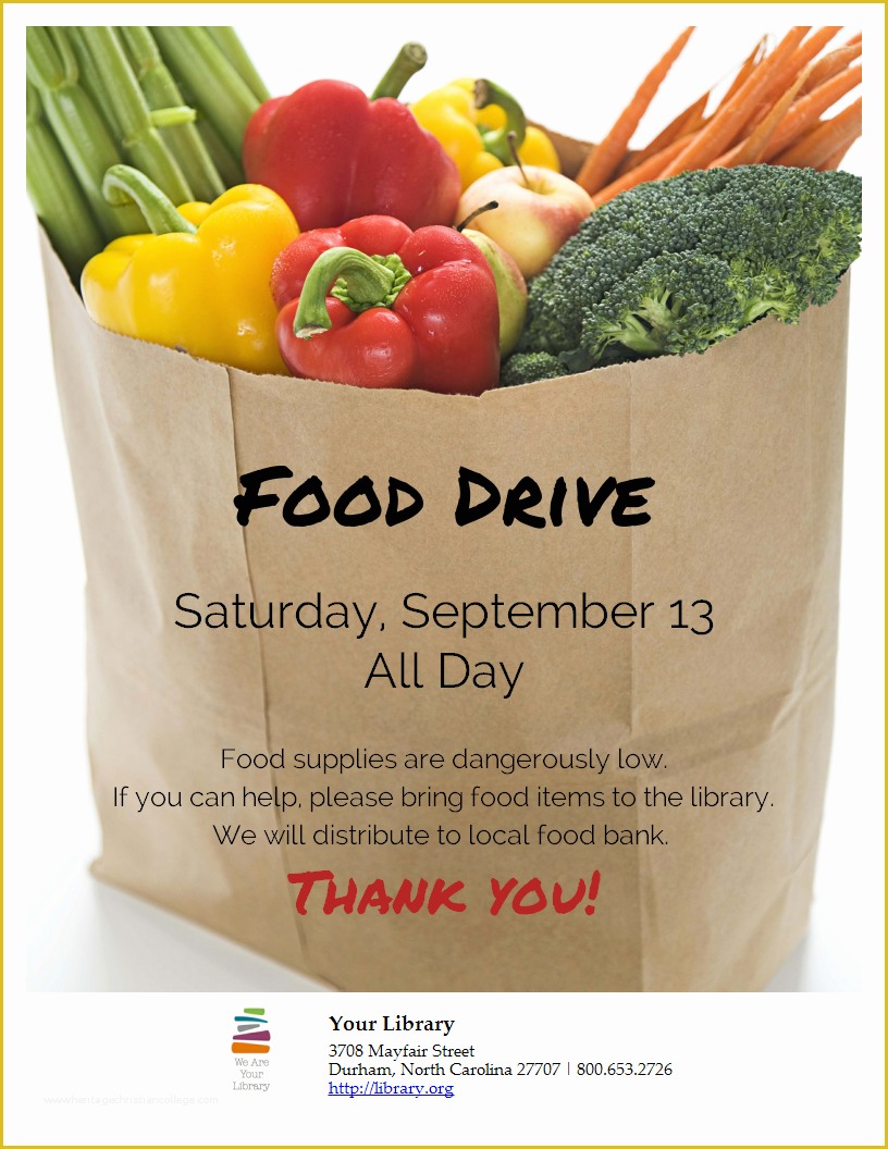 Free Can Food Drive Flyer Template Of are You Hosting A Food Drive Just Add Your Content and