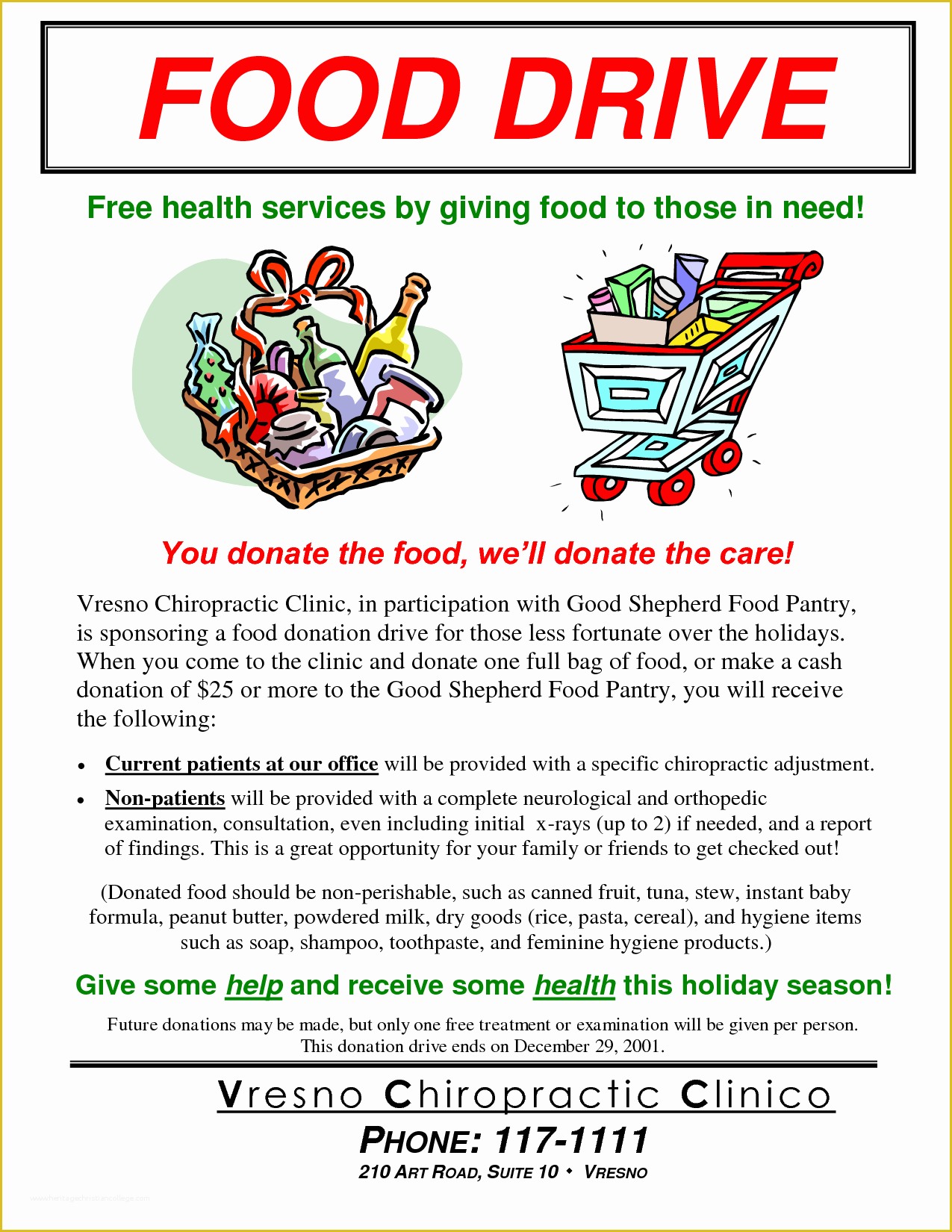 Free Can Food Drive Flyer Template Of Can Food Drive Flyer Template Portablegasgrillweber