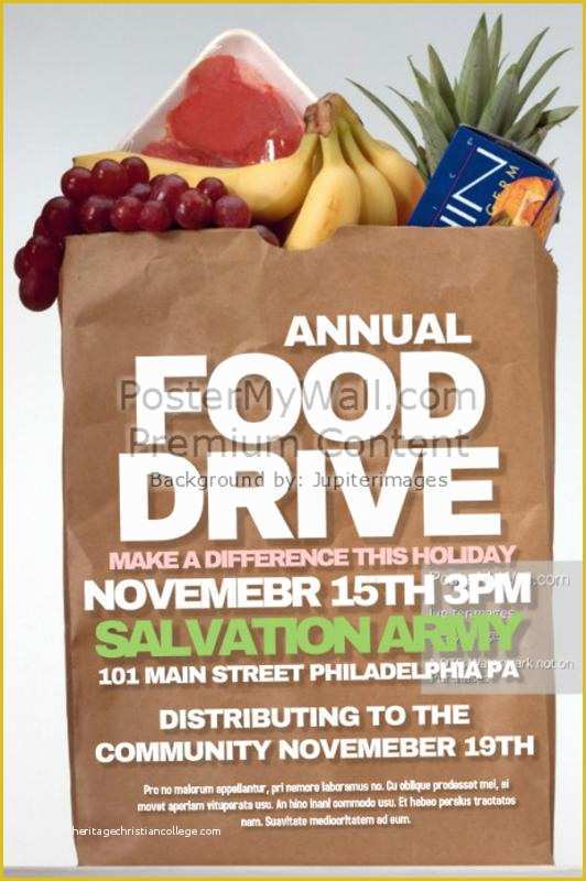 Free Can Food Drive Flyer Template Of Food Drive Flyer