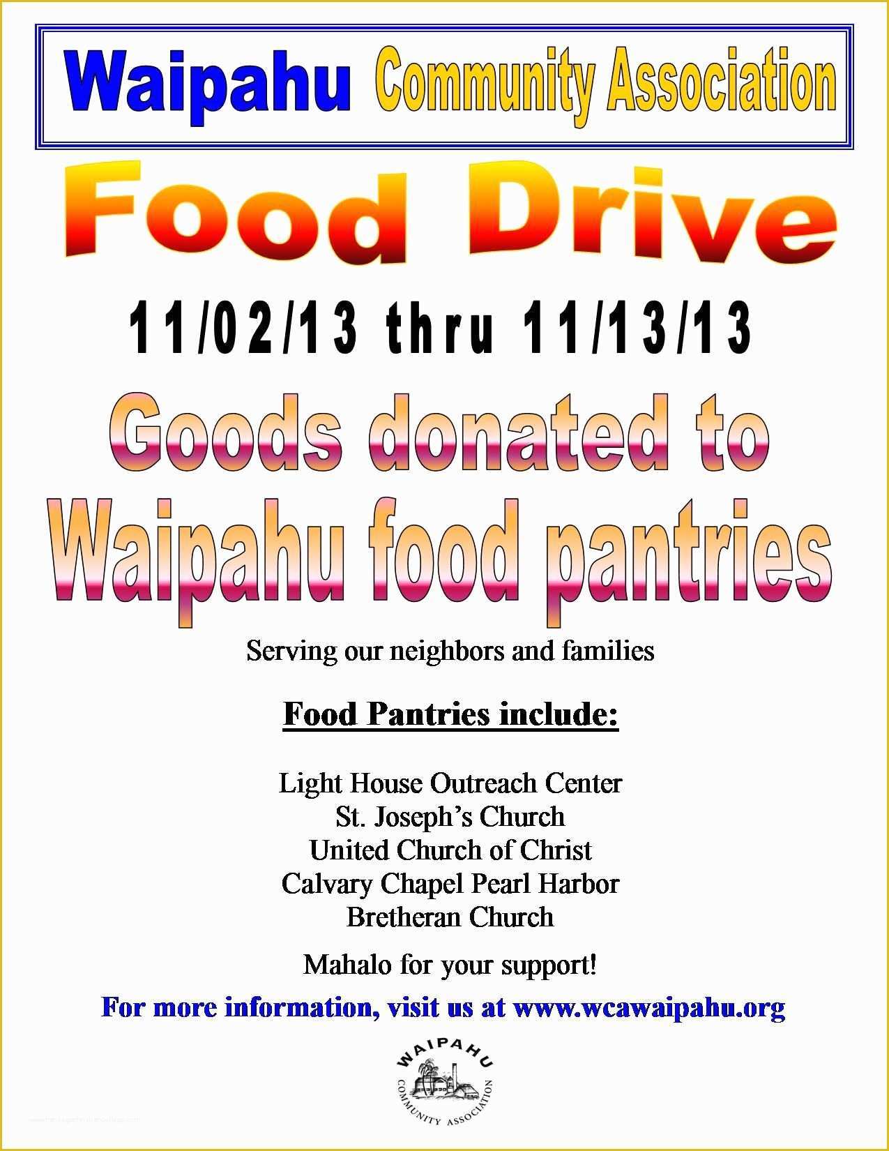 Free Can Food Drive Flyer Template Of Food Drive – Free Drawing