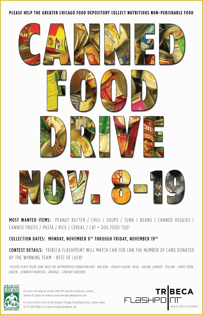 Canned Food Drive Flyer Template