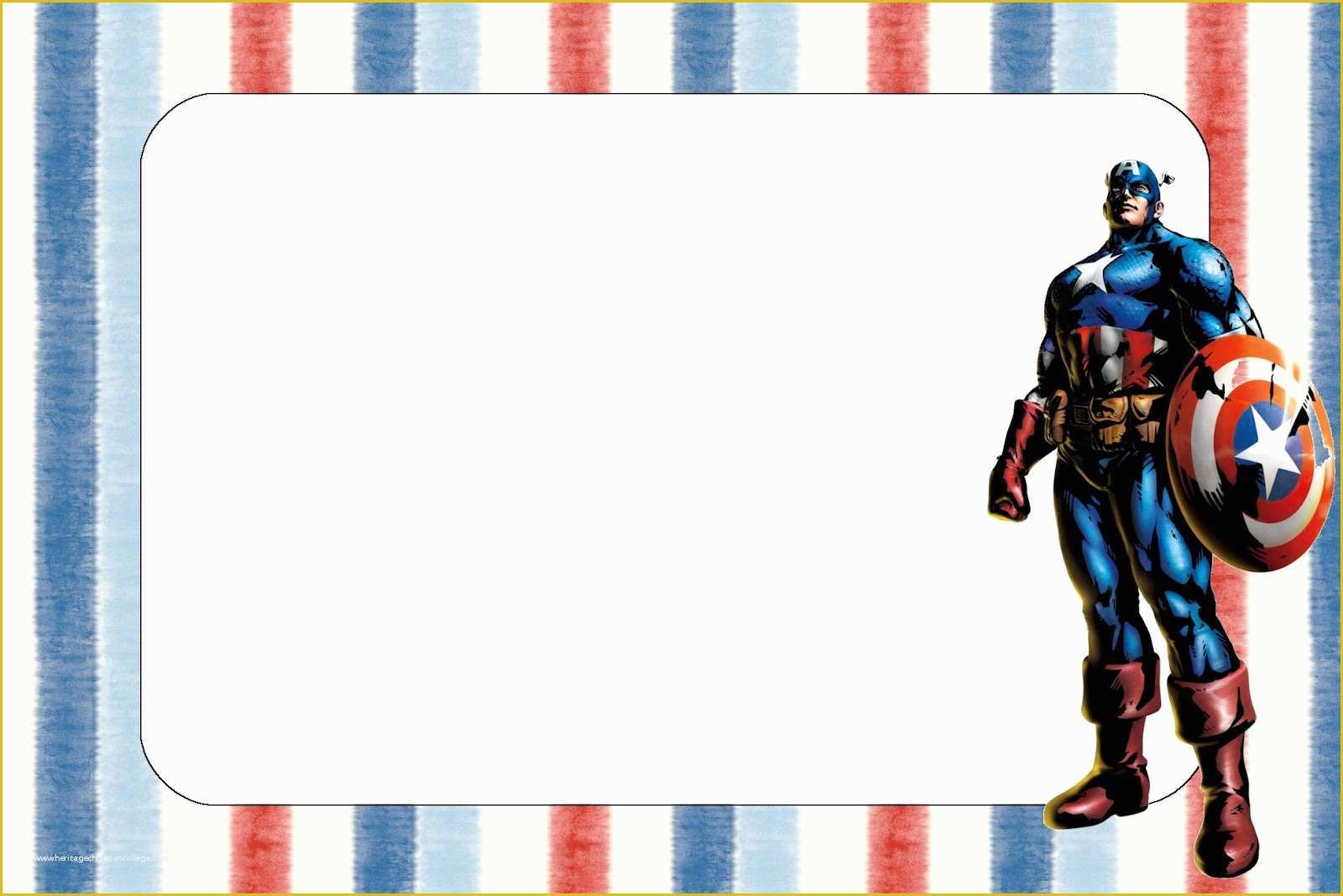 Free Captain America Invitation Templates Of Captain America Free Printable Invitations Oh My