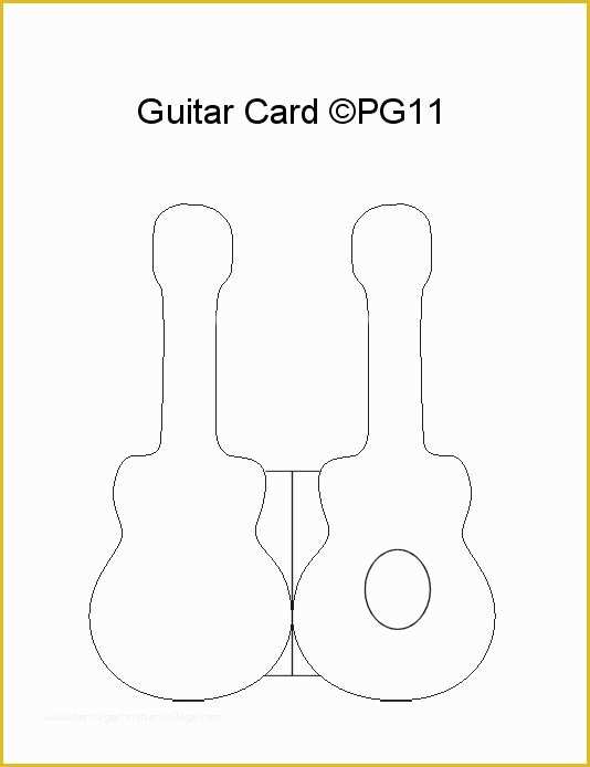 Free Card Making Templates Of Cards Music and Guitar On Pinterest