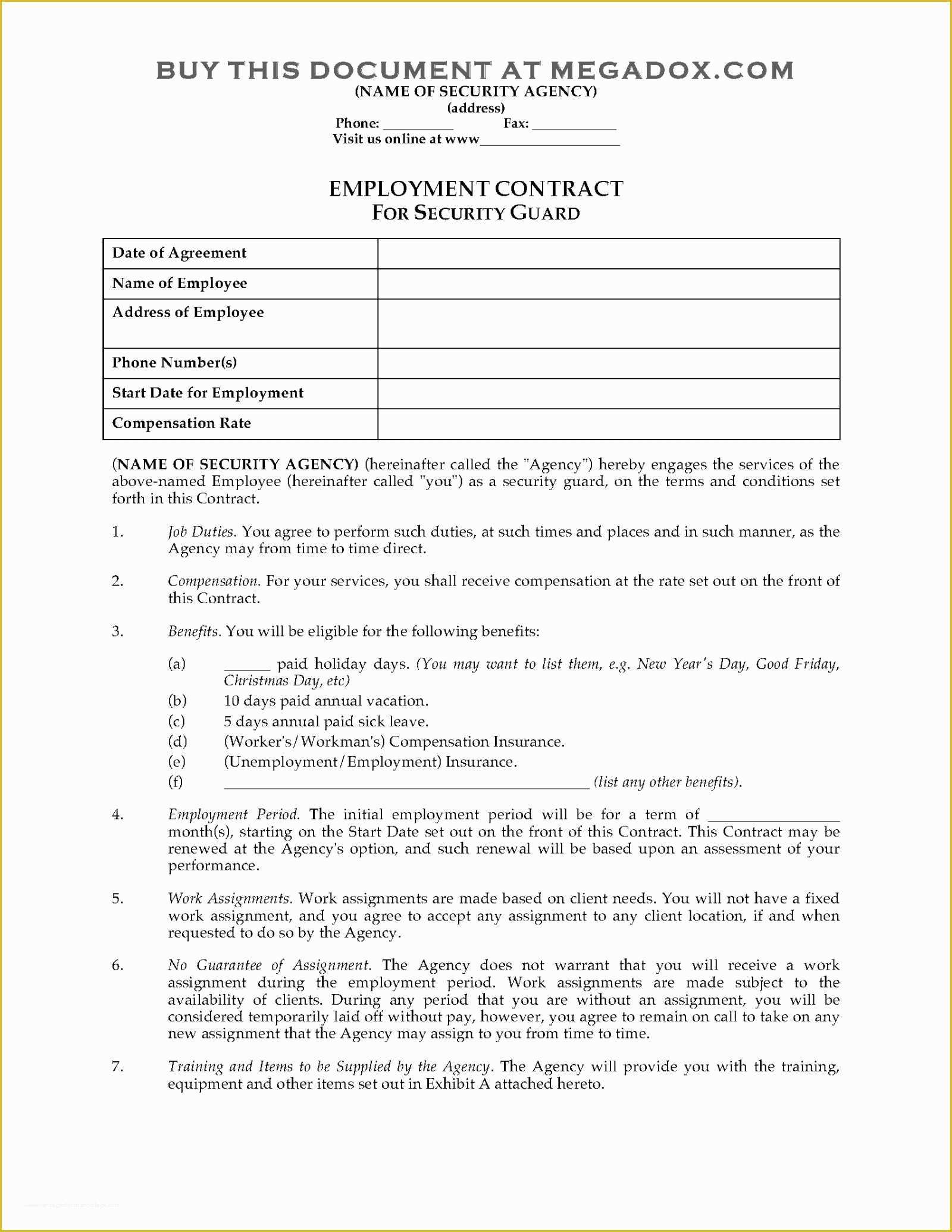 Free Caregiver Contract Template Of Family Graphy Contract Template Templates Collections