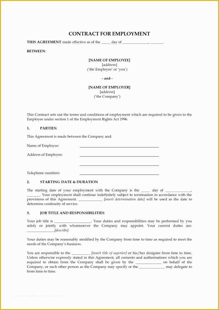 Free Caregiver Contract Template Of Live In Caregiver Employer Employee Contract Template