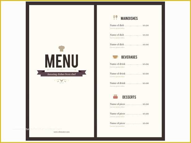 Free Catering Menu Templates for Microsoft Word Of 8 Menu Templates Excel Pdf formats
