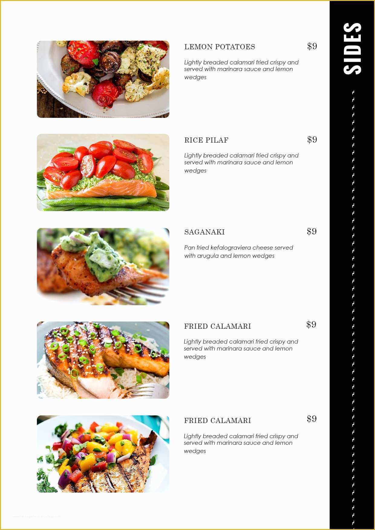 Free Catering Menu Templates For Microsoft Word Of 31 Free Restaurant 