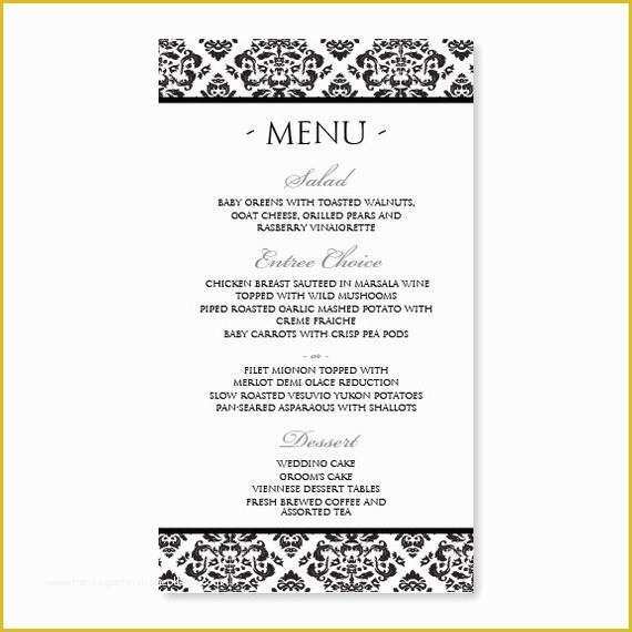 Free Catering Menu Templates for Microsoft Word Of Diy Menu Card Template Instant Download Edit by Karmakweddings