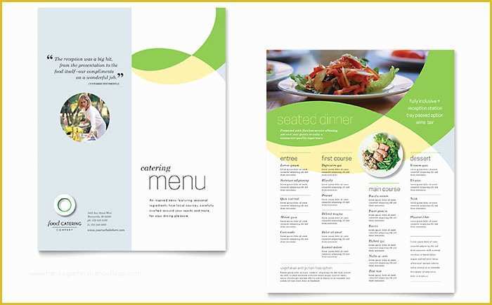 Free Catering Menu Templates for Microsoft Word Of Food Catering Menu Template Design