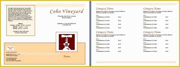 Free Catering Menu Templates for Microsoft Word Of Free Restaurant Menu Templates Microsoft Word Templates