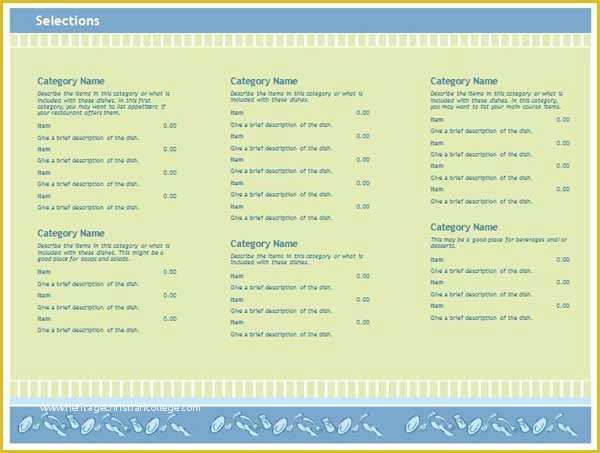 Free Catering Menu Templates for Microsoft Word Of Free Restaurant Menu Templates Microsoft Word Templates