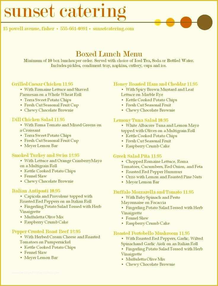 Free Catering Menu Templates for Microsoft Word Of Wedding &amp; Restaurant Menu Template Word Design Free