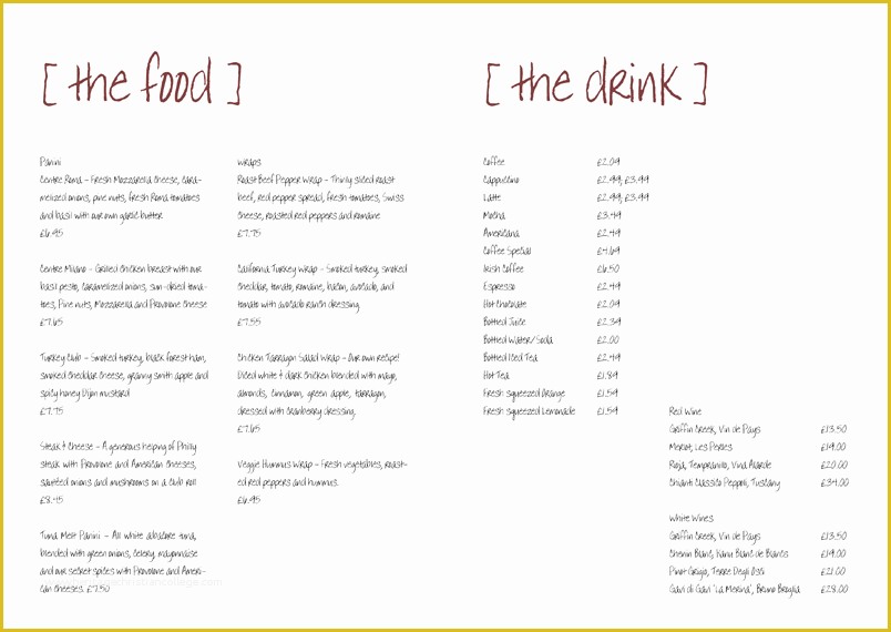 Free Catering Menu Templates Of 5 Free Restaurant Menu Templates Bookletemplate