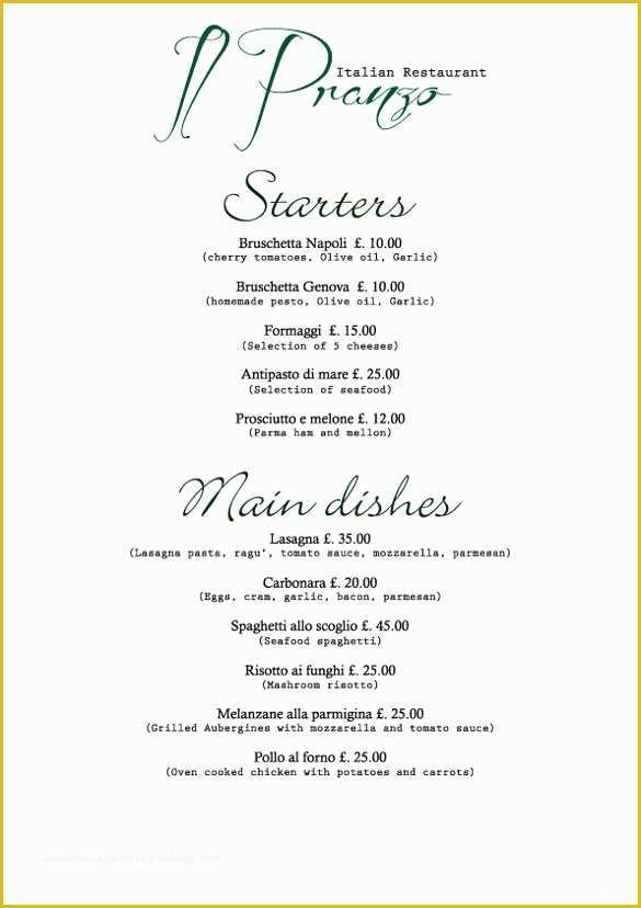 Free Catering Menu Templates Of Catering Menu Templates Free Templates Resume Examples