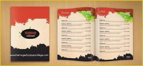 Free Catering Menu Templates Of Restaurant Menu Psd Template Free Psd Files