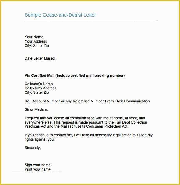 Free Cease and Desist Letter Template for Slander Of Cease and Desist Letter Template 16 Free Sample Example
