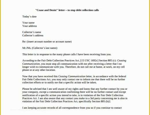 Free Cease and Desist Letter Template for Slander Of Cease and Desist Letter Template – 6 Free Word Pdf