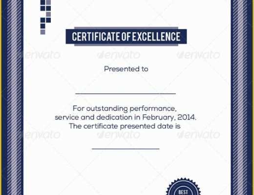 Free Certificate Of Excellence Template Of 9 Certificate Of Excellence Templates – Samples Examples