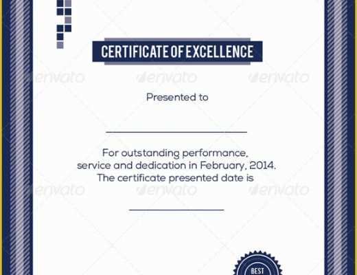 Free Certificate Of Excellence Template Of 9 Certificate Of Excellence Templates – Samples Examples