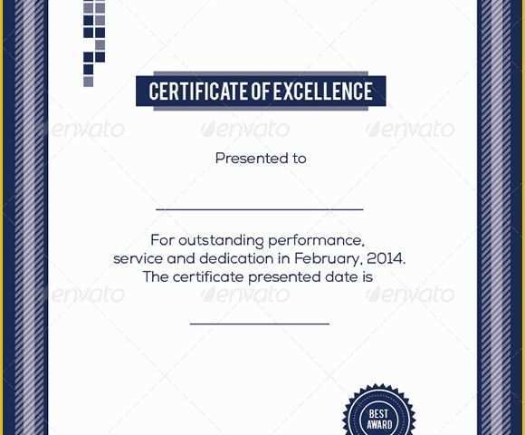 Free Certificate Of Excellence Template Of 9 Certificate Of Excellence Templates – Samples Examples