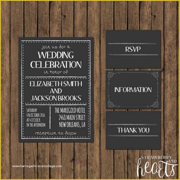 Free Chalkboard Template Of 26 Chalkboard Wedding Invitation Templates – Free Sample