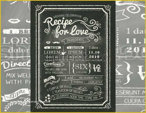 Free Chalkboard Template Of Chalkboard Invitation Template 43 Free Jpg Psd