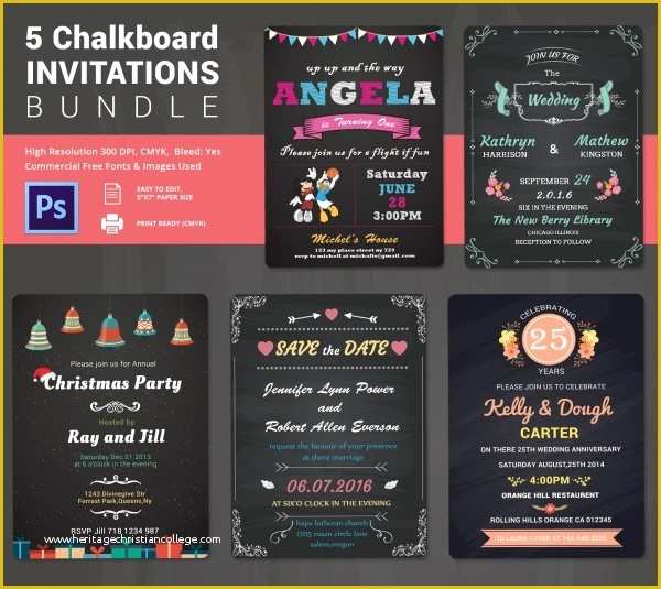 Free Chalkboard Template Of Chalkboard Invitation Template 45 Free Jpg Psd