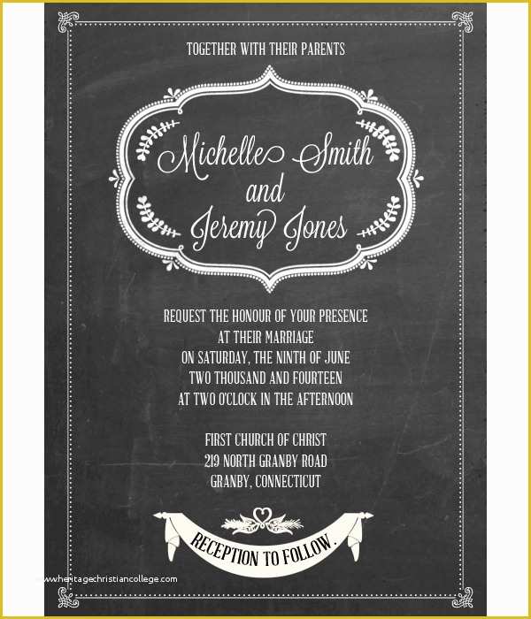 Free Chalkboard Template Of Invitation Template 15 Free Psd Vector Eps format