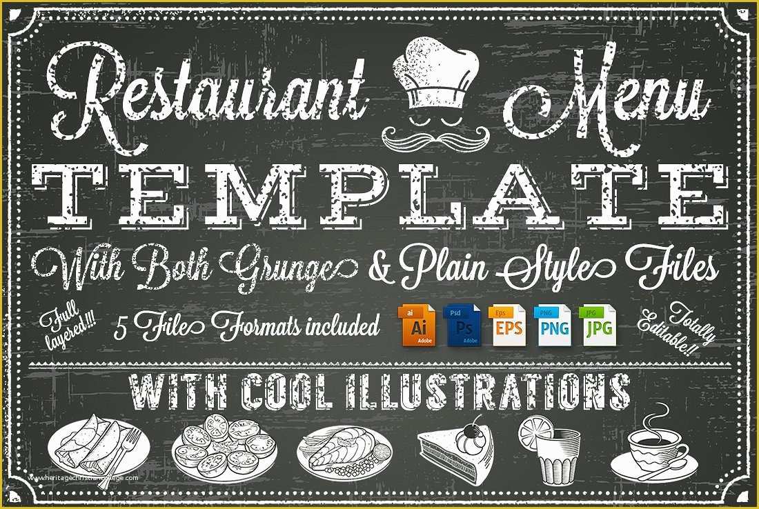 Free Chalkboard Template Of Vector Chalkboard Menu Template Illustrations Creative