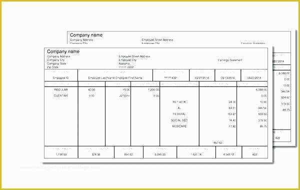 Free Check Stub Template Excel Of Fice Pay Stub Template 7 Make Stubs Templates Free