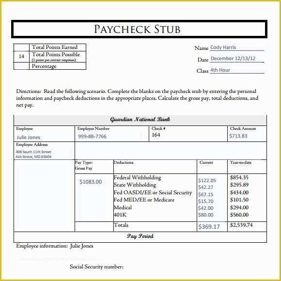 Free Check Stub Template Printables Of 5 Check Stub Samples