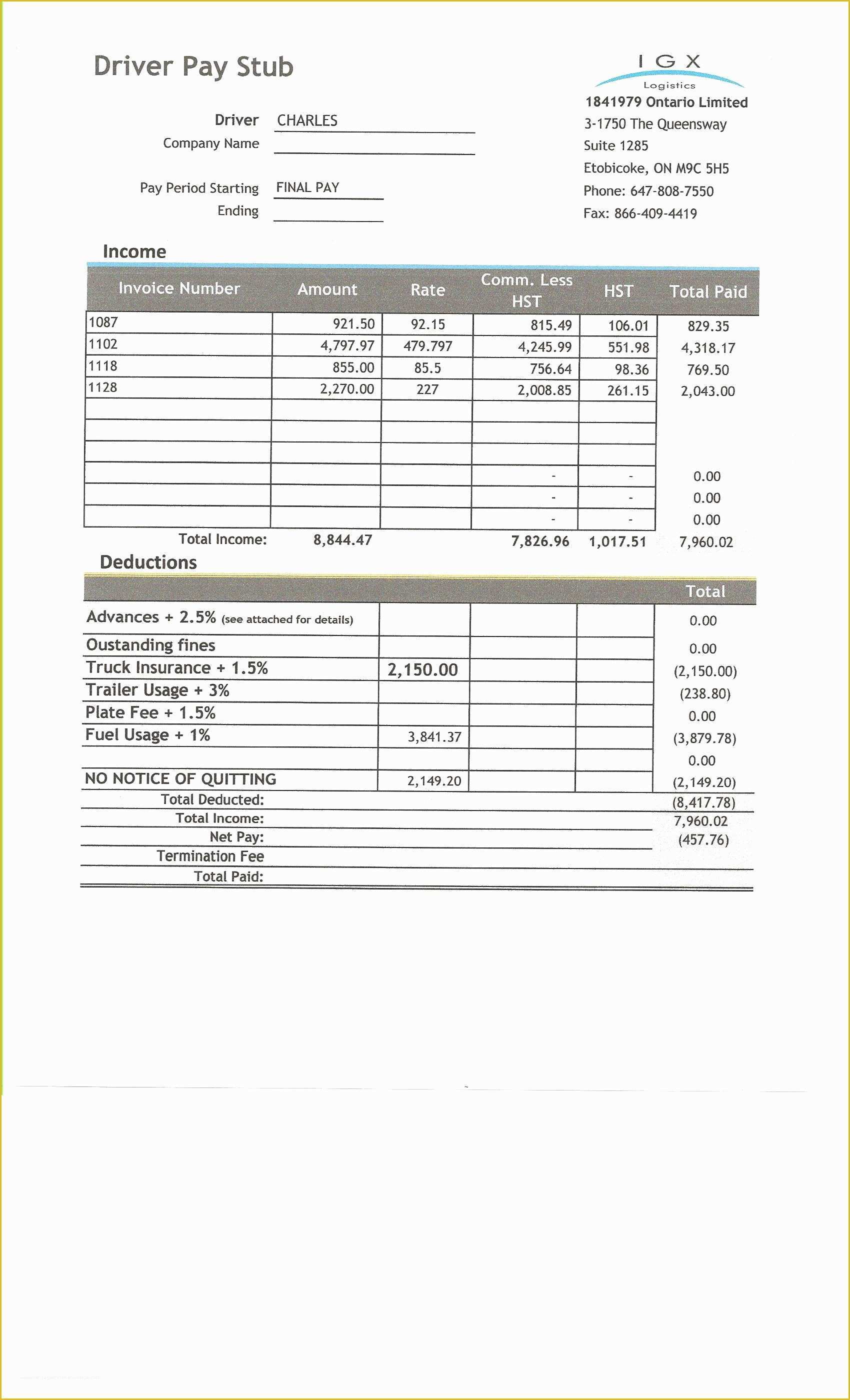 Free Check Stub Template Printables Of Fresh Free Check Stub Template Printables