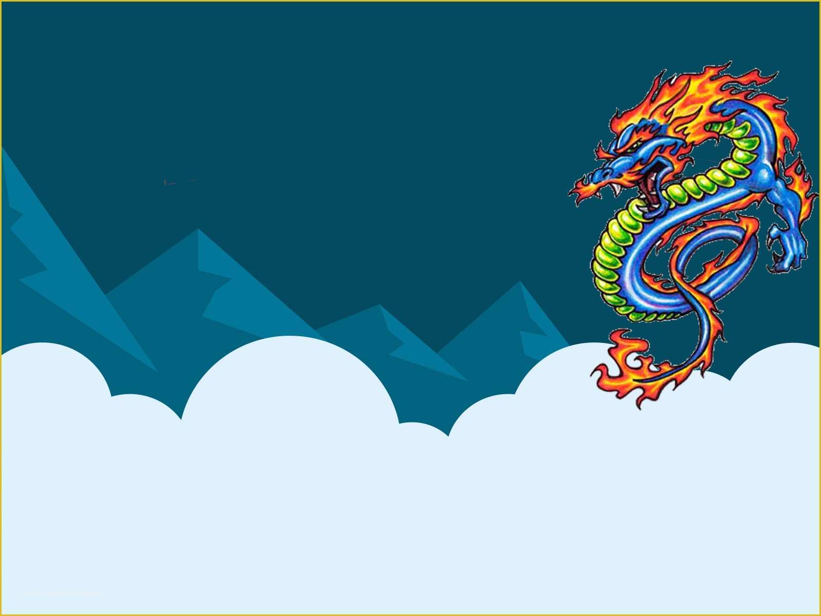 Free Chinese Powerpoint Templates Of Chinese Dragon Backgrounds