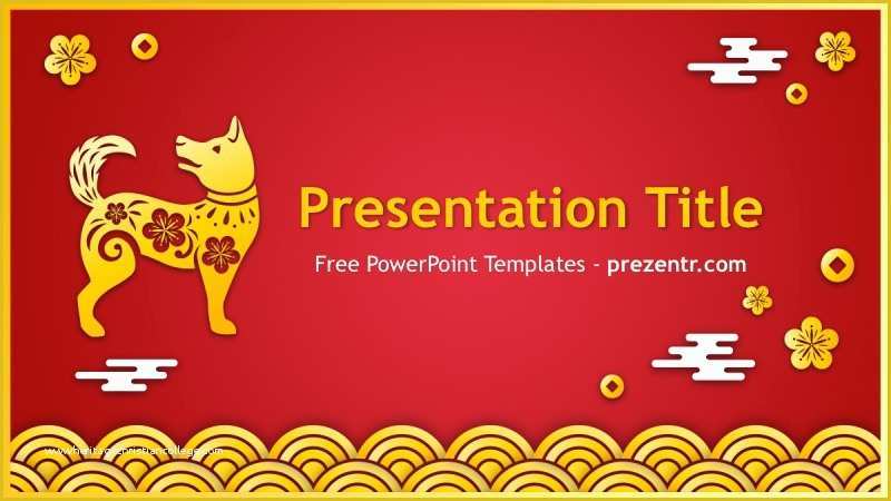 Free Chinese Powerpoint Templates Of Free Chinese New Year 2018 Powerpoint Template Prezentr