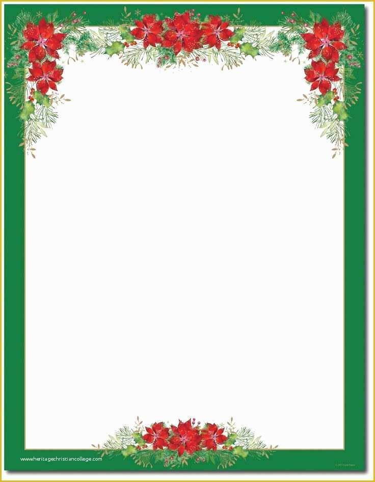 Free Christmas Border Templates Of 1000 Ideas About Free Printable Stationery On Pinterest