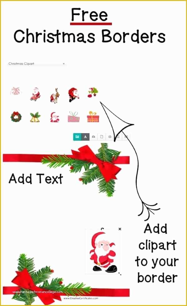 Free Christmas Border Templates Of Free Christmas Border Templates Customize Line or